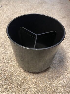 Black Plastic Desk Organizer Cup